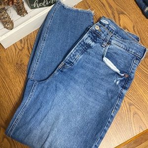 Old Navy, Extra High Rise, straight leg, Distressed Denim - size 12